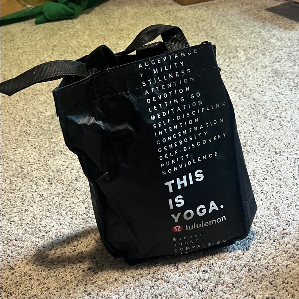 Lululemon Black Yoga Tote Bag